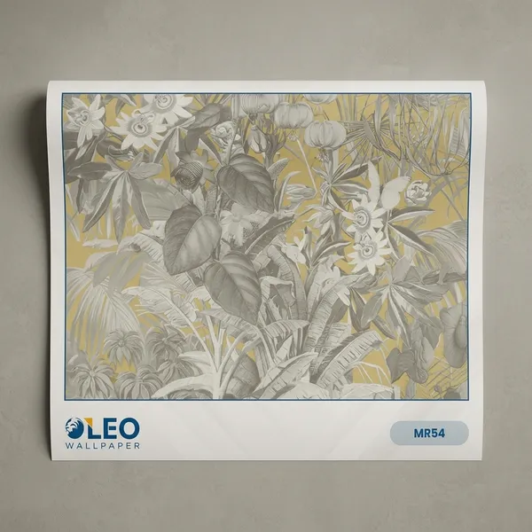 Imported_Paper_Tropical_Jungle_Botanical_Yellow_Grey_Wallpaper