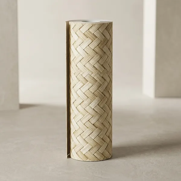 Imported_Paper_Contemporary_Beige_Herringbone_Textured_Wallpaper