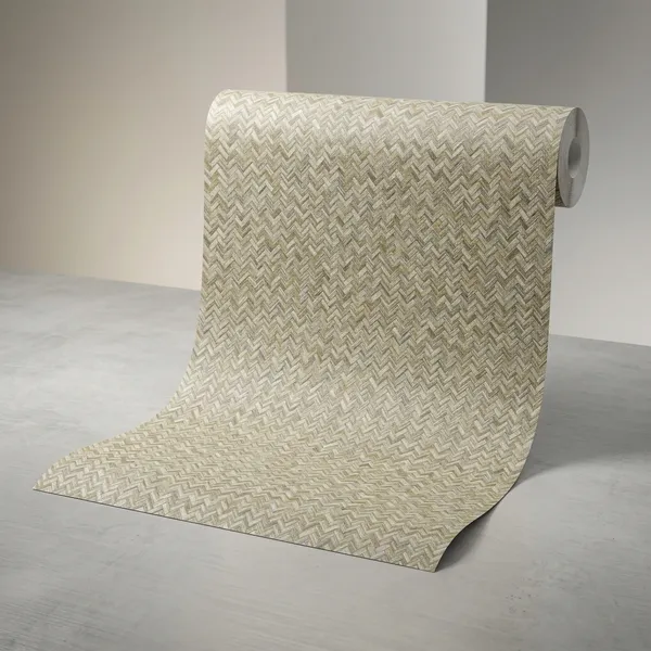 Imported_Paper_Contemporary_Beige_Basketweave_Texture_Wallpaper