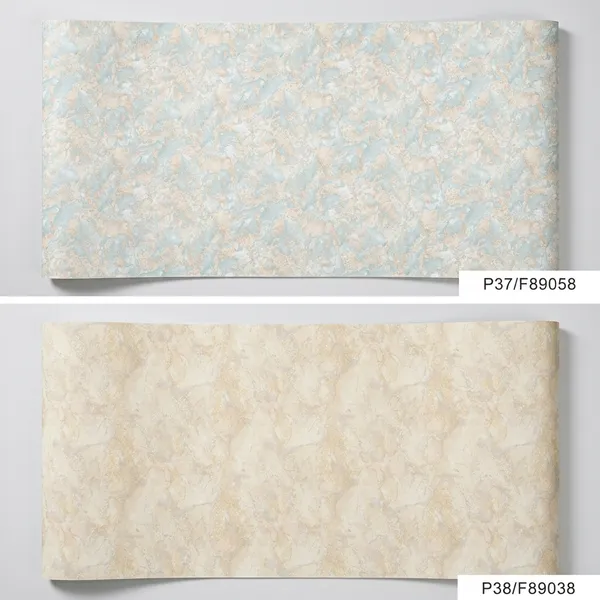 Imported_Paper_Modern_Marble_Effect_Blue_Peach_Cream_Wallpaper