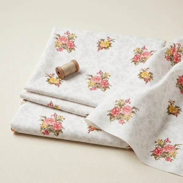 White_Floral_Print_Cotton_Fabric_For_Womens_Ethnic_Wear