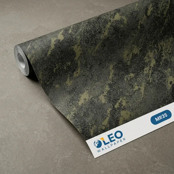 Imported_Paper_Modern_Abstract_Olive_Green_Textured_Wallpaper