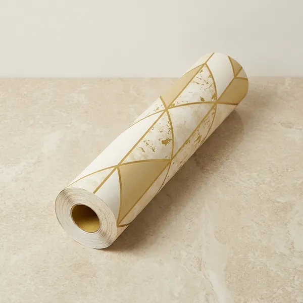Imported_Paper_Contemporary_Gold_Geometric_Chevron_Pattern_Wallpaper