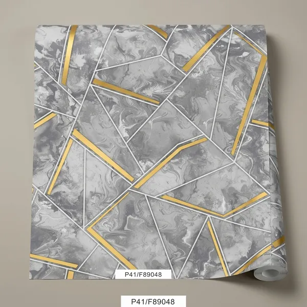 Imported_Paper_Modern_Grey_Gold_Marble_Geometric_Peel_Stick_Wallpaper