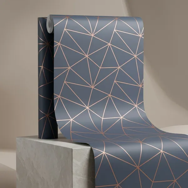 Imported_Paper_Geometric_Grey_Rose_Gold_Peel_And_Stick_Wallpaper