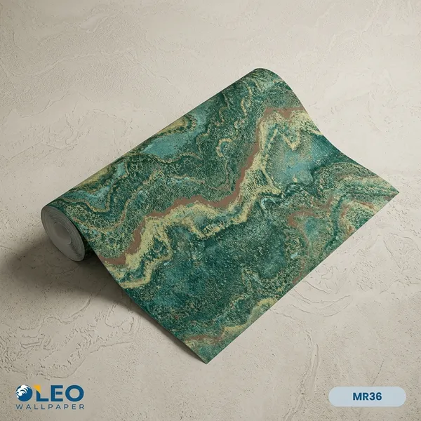 Imported_Paper_Luxe_Marble_Texture_Green_Gold_Wallpaper