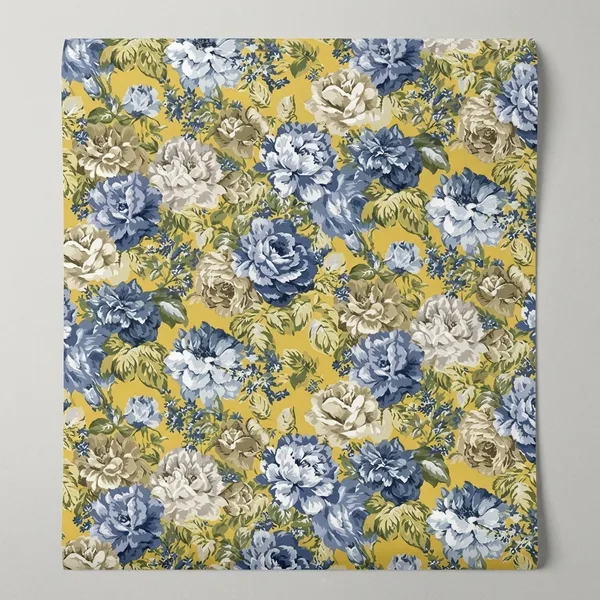 Imported_Paper_Yellow_Floral_Print_Peel_And_Stick_Wallpaper