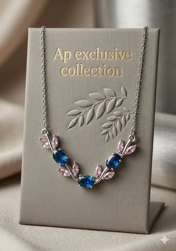 Silver_Tone_Blue_and_Pink_Crystal_Floral_Necklace_for_Women