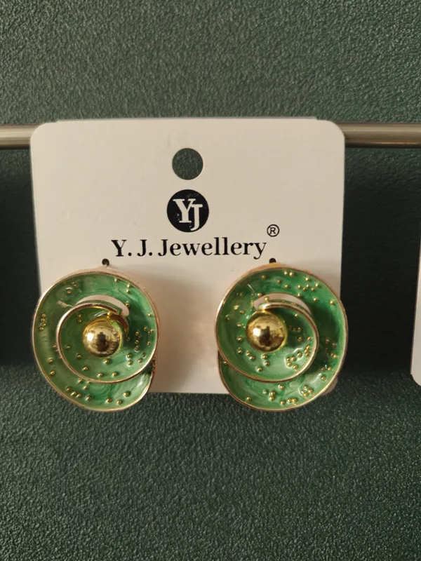 Green_Spiral_Stud_Earrings_with_Gold_Accents