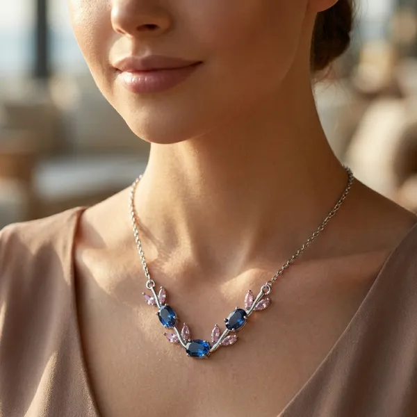 Silver_Tone_Blue_and_Pink_Crystal_Floral_Necklace_for_Women
