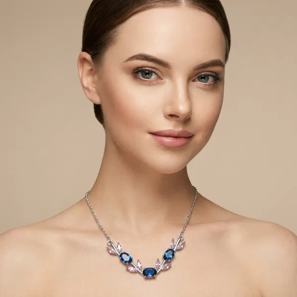 Silver_Tone_Blue_and_Pink_Crystal_Floral_Necklace_for_Women
