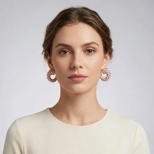 Pink_And_Lavender_Enamel_Twisted_Hoop_Earrings_-_Pack_of_2