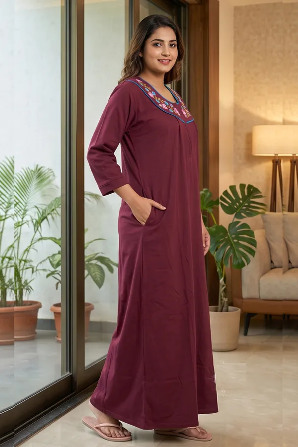 Ladies_Winter_Warm_Fleece_Wool_Night_Dress_Full_Length_Long_Maxi_Friendly_Gown_Full_Sleeves_Daily_Wear_Sleepwear_Nighty