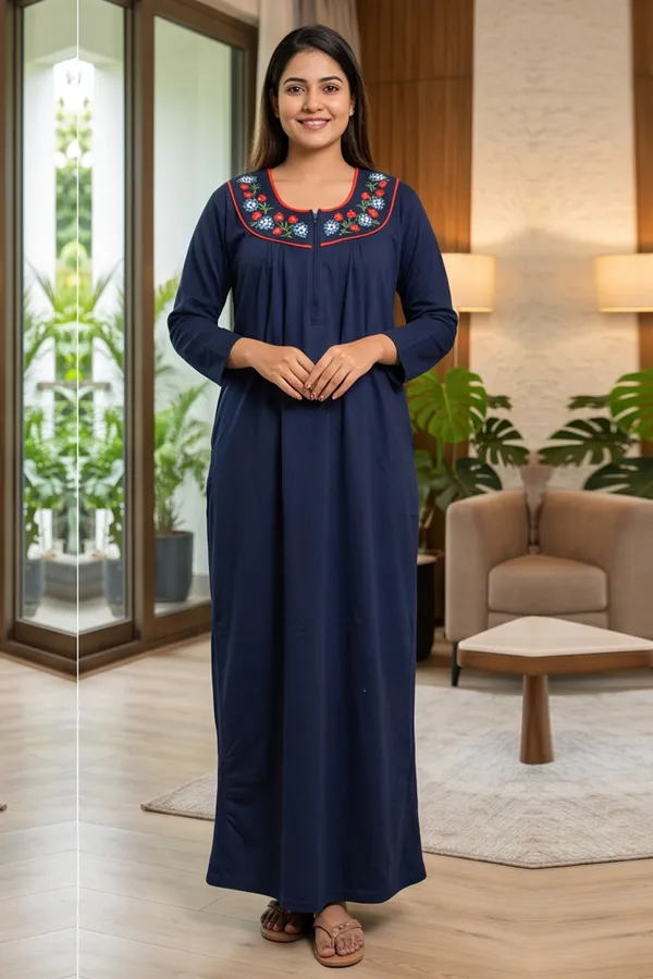 Ladies_Winter_Warm_Fleece_Wool_Night_Dress_Full_Length_Long_Maxi_Friendly_Gown_Full_Sleeves_Daily_Wear_Sleepwear_Nighty