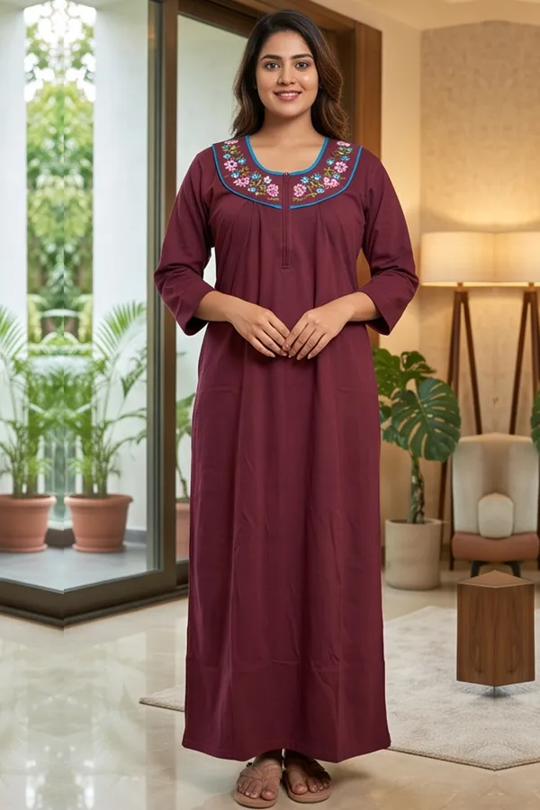 Ladies_Winter_Warm_Fleece_Wool_Night_Dress_Full_Length_Long_Maxi_Friendly_Gown_Full_Sleeves_Daily_Wear_Sleepwear_Nighty