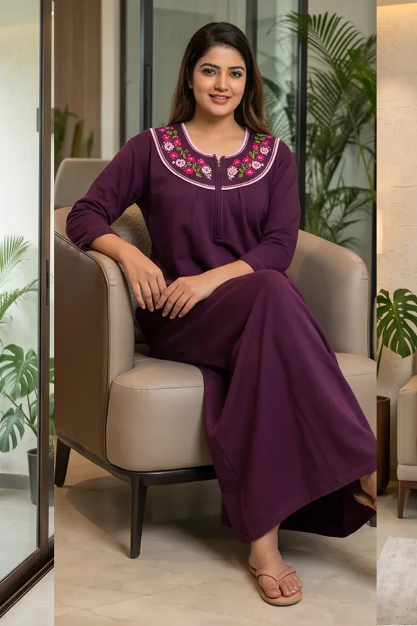 Ladies_Winter_Warm_Fleece_Wool_Night_Dress_Full_Length_Long_Maxi_Friendly_Gown_Full_Sleeves_Daily_Wear_Sleepwear_Nighty