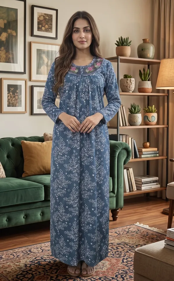 Trending_Premium_Women_Hosiery_Printed_Maxi_Dress_Embroidered_Full_Sleeve_Daily_Wear_Nighty
