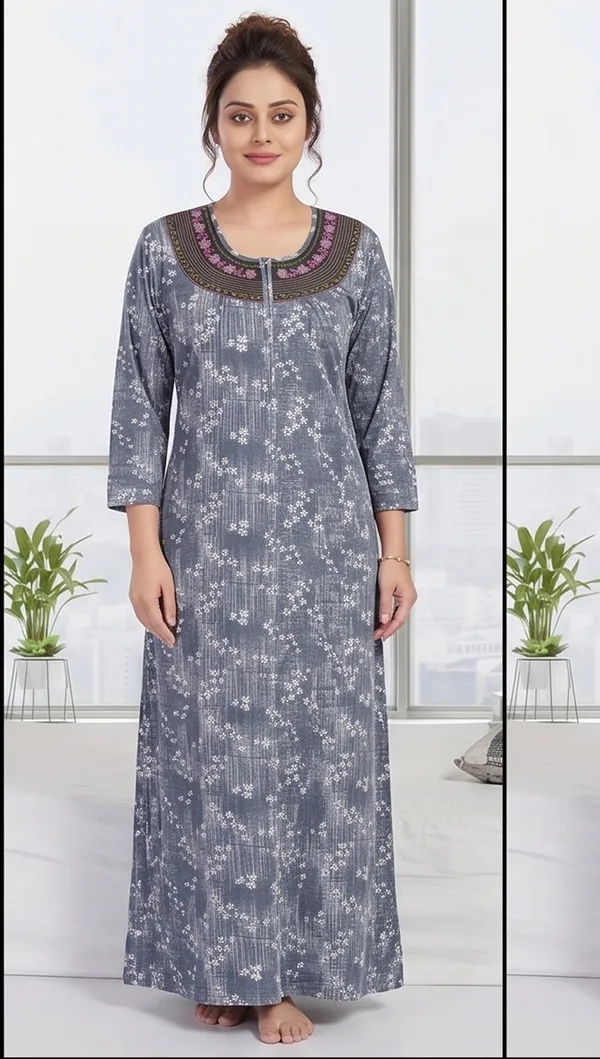 Trending_Premium_Women_Hosiery_Printed_Maxi_Dress_Embroidered_Full_Sleeve_Daily_Wear_Nighty