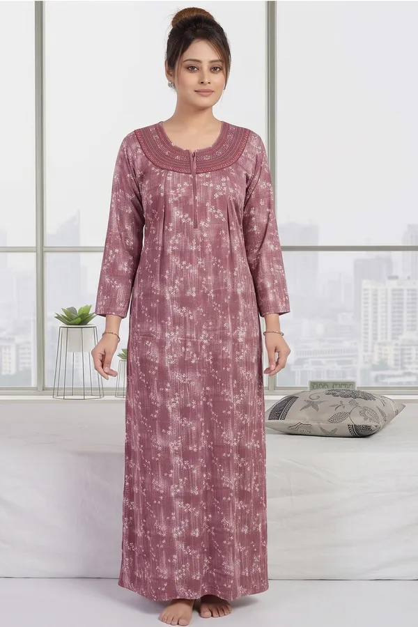 Trending_Premium_Women_Hosiery_Printed_Maxi_Dress_Embroidered_Full_Sleeve_Daily_Wear_Nighty