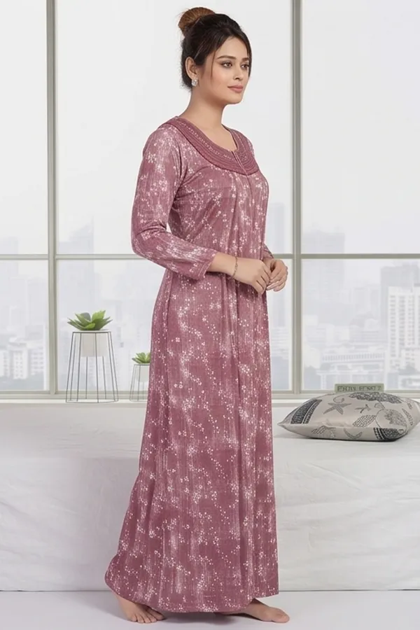 Trending_Premium_Women_Hosiery_Printed_Maxi_Dress_Embroidered_Full_Sleeve_Daily_Wear_Nighty