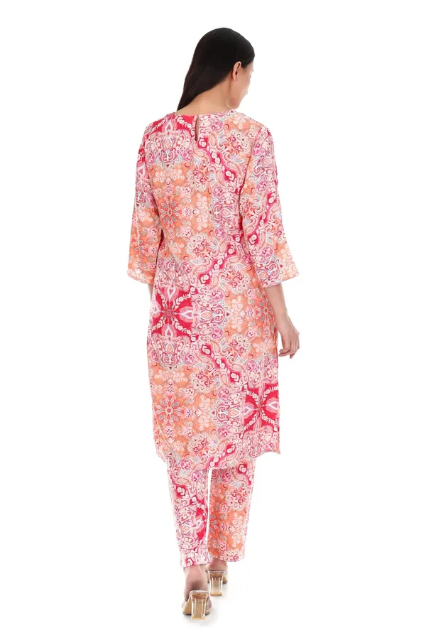 Pink_Paisley_Print_Rayon_Straight_Fit_Kurta_Pant_Set_For_Women