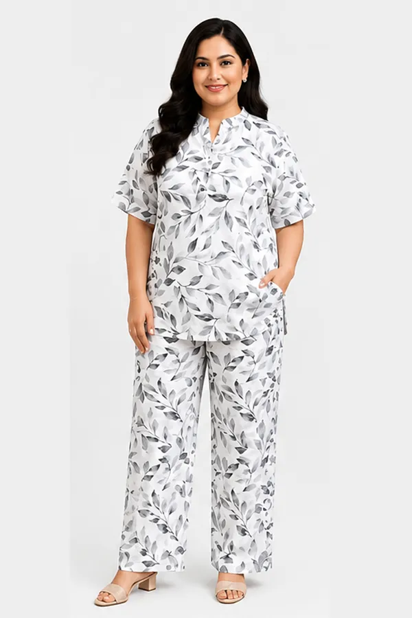 Women_Grey_Leaf_Printed_Rayon_Co-Ord_Set
