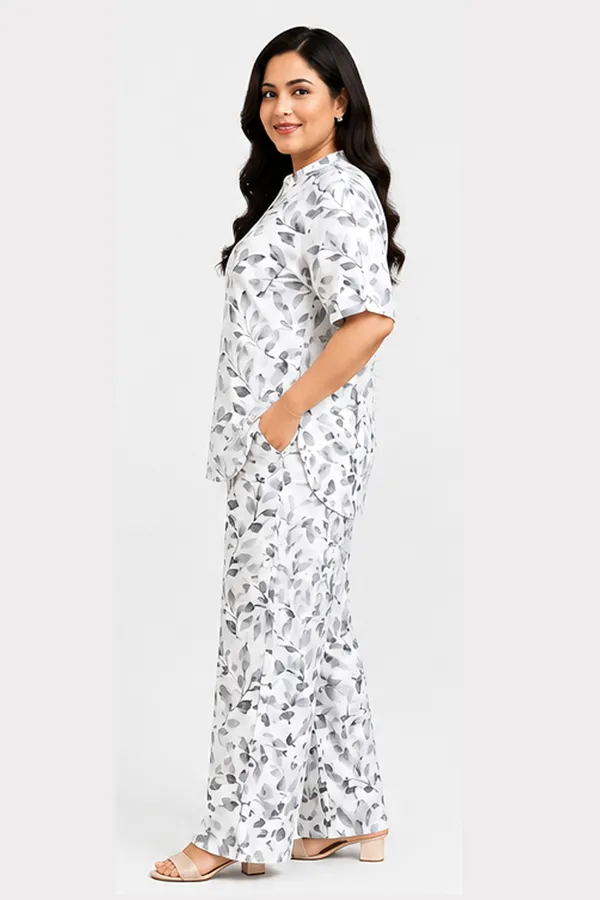 Women_Grey_Leaf_Printed_Rayon_Co-Ord_Set