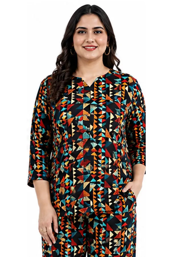 Women’s_Printed_Co-Ord_Set_–_Stylish_Geometric_Print_Top_&_Wide-Leg_Pants_Set