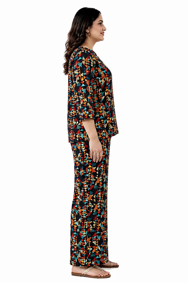 Women’s_Printed_Co-Ord_Set_–_Stylish_Geometric_Print_Top_&_Wide-Leg_Pants_Set