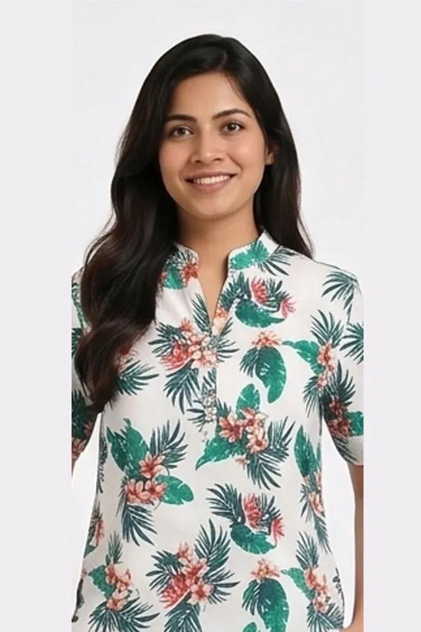 Women’s_White_Tropical_Floral_Cotton_Twill_Lycra_Co-Ord_Set