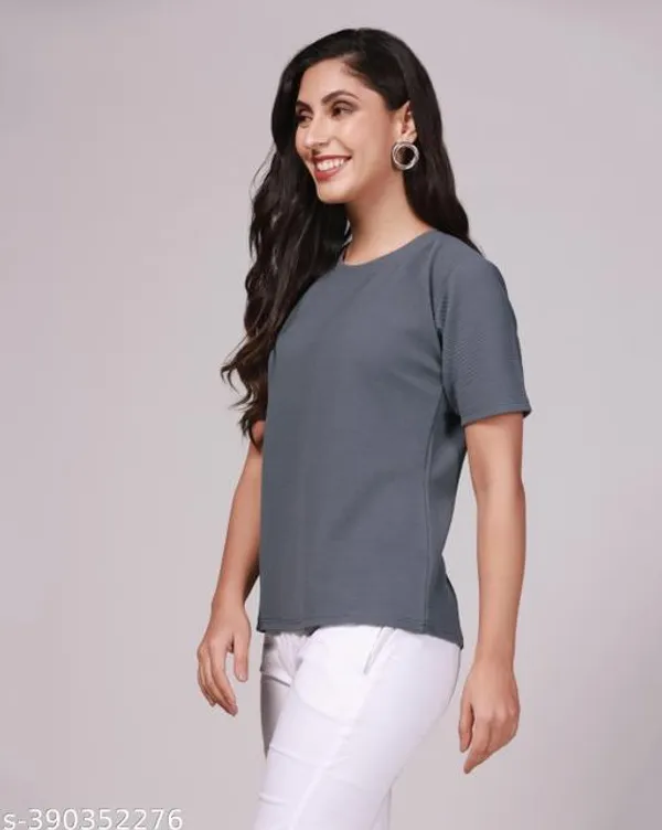 Casual_Regular_Plain_Karara_T_Shirt