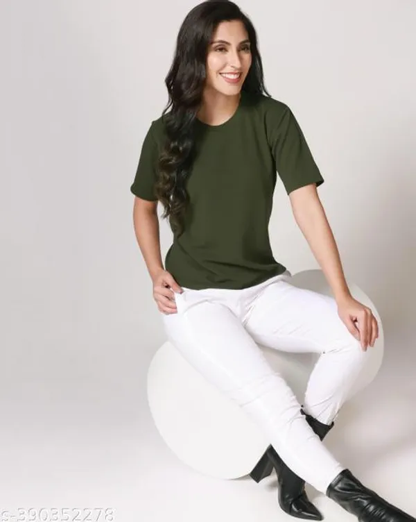 Casual_Regular_Plain_Karara_T_Shirt