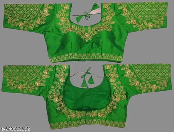 Embroidery_Round_Neck_Fancy_Design_Blouse_For_Woman
