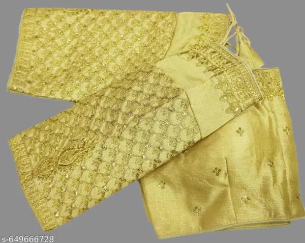 Readymade_Phantom_Silk_Blouse_Design_Women_Blouses_Round_Neck_New_2025