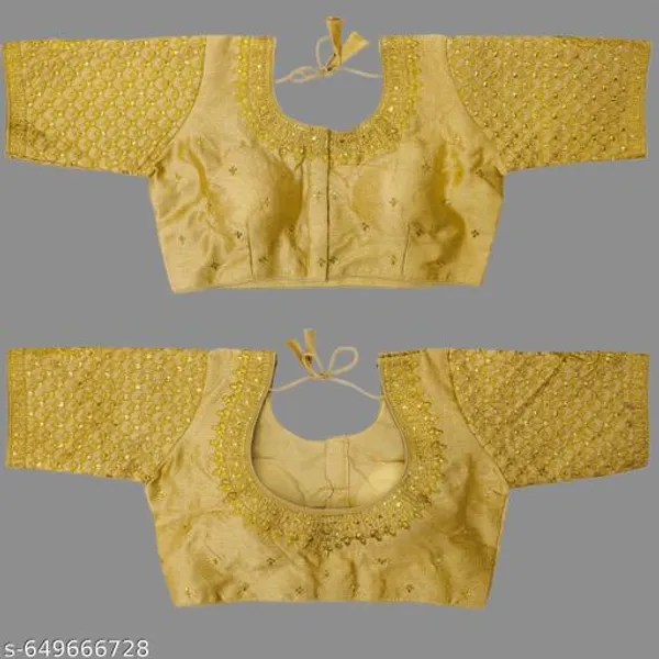 Readymade_Phantom_Silk_Blouse_Design_Women_Blouses_Round_Neck_New_2025