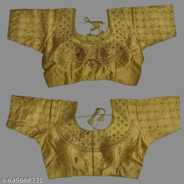 Readymade_Phantom_Silk_Blouse_Design_Women_Blouses_Round_Neck_New_2025