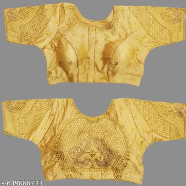 Readymade_Phantom_Silk_Blouse_Design_Women_Blouses_Round_Neck_New_2025