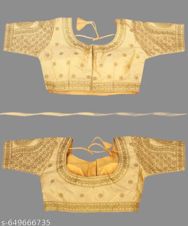 Readymade_Phantom_Silk_Blouse_Design_Women_Blouses_Round_Neck_New_2025