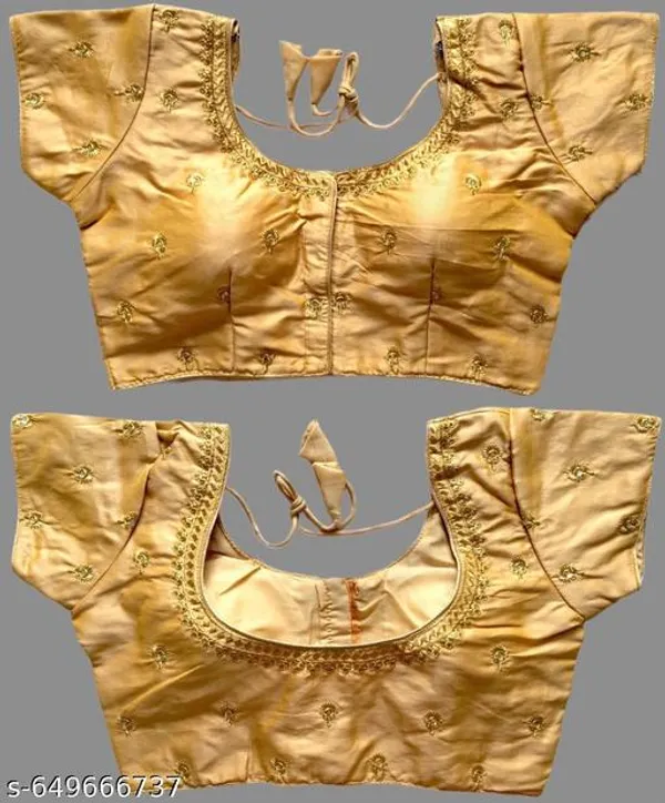 Readymade_Phantom_Silk_Blouse_Design_Women_Blouses_Round_Neck_New_2025