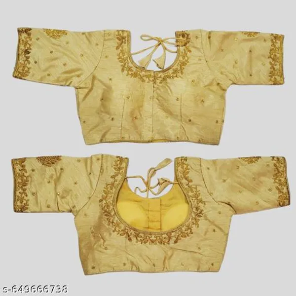 Readymade_Phantom_Silk_Blouse_Design_Women_Blouses_Round_Neck_New_2025