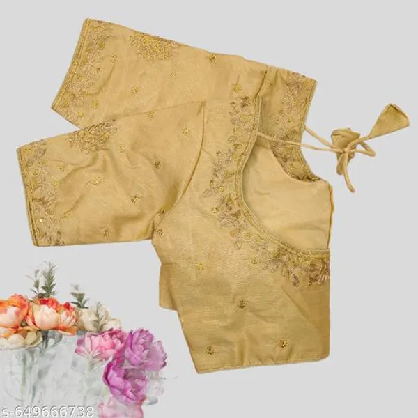 Readymade_Phantom_Silk_Blouse_Design_Women_Blouses_Round_Neck_New_2025