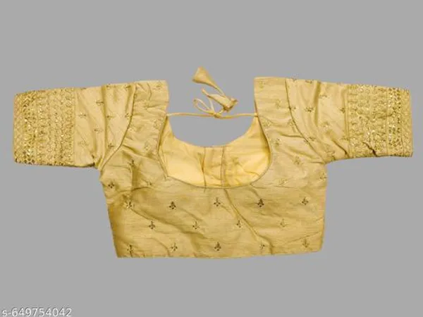 Readymade_Phantom_Silk_Blouse_Design_Women_Blouses_Round_Neck_New_2025