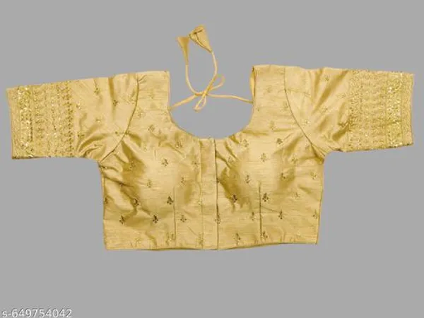 Readymade_Phantom_Silk_Blouse_Design_Women_Blouses_Round_Neck_New_2025