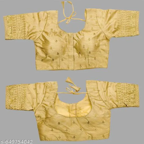 Readymade_Phantom_Silk_Blouse_Design_Women_Blouses_Round_Neck_New_2025