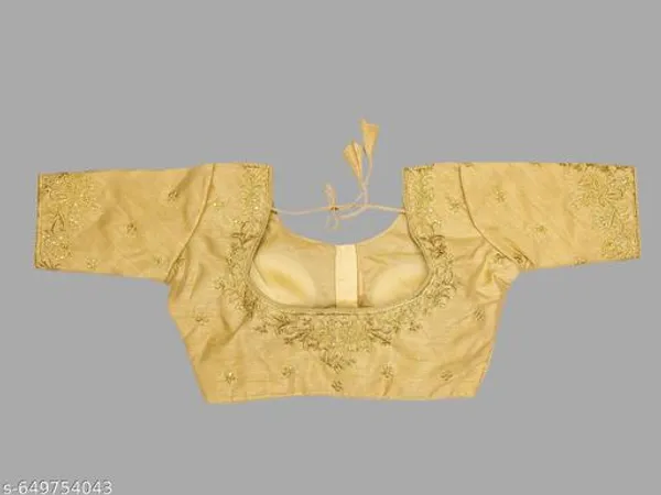 Readymade_Phantom_Silk_Blouse_Design_Women_Blouses_Round_Neck_New_2025