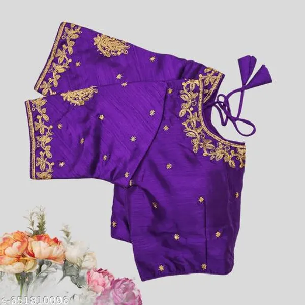 Trendy_Embroidery_Work_Pahtom_Silk_Round_Neck_Alterable_Blouse_Design_For_Woman