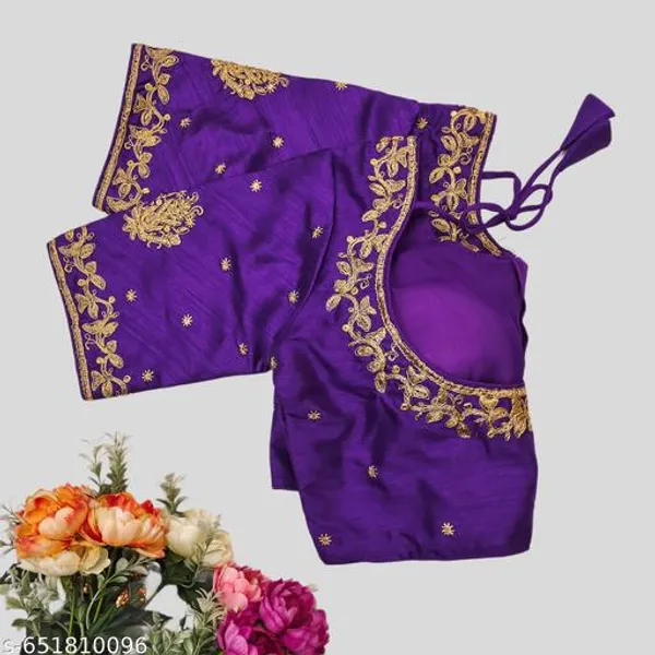 Trendy_Embroidery_Work_Pahtom_Silk_Round_Neck_Alterable_Blouse_Design_For_Woman