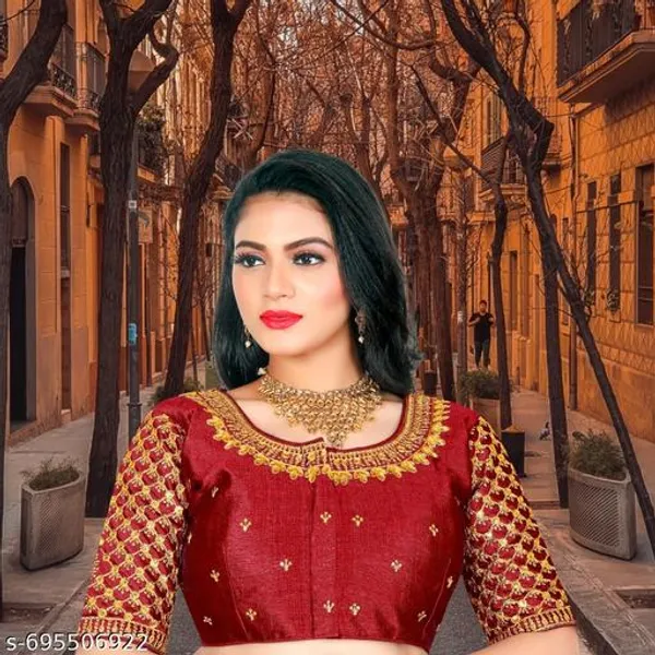 Latest_And_Graceful_Phantom_Woman_Embroidery_Blouse_Unique_Design_Blouse_Top_Quality_Blouse_Design