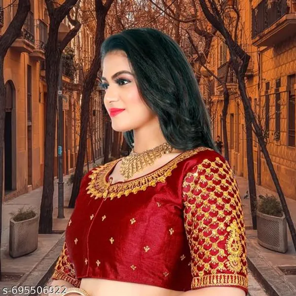 Latest_And_Graceful_Phantom_Woman_Embroidery_Blouse_Unique_Design_Blouse_Top_Quality_Blouse_Design