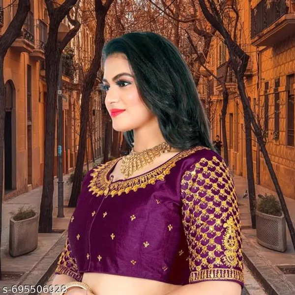 Latest_And_Graceful_Phantom_Woman_Embroidery_Blouse_Unique_Design_Blouse_Top_Quality_Blouse_Design